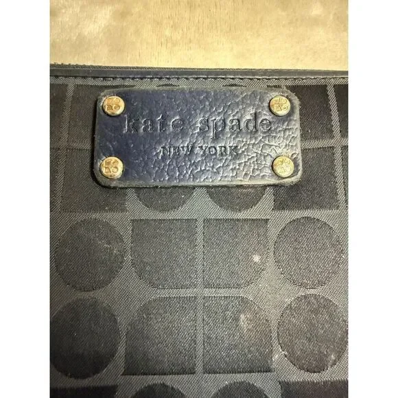 Kate‎ Spade Neda Thompson Street Noel Navy Zip Around Wallet - Picture 3 of 10